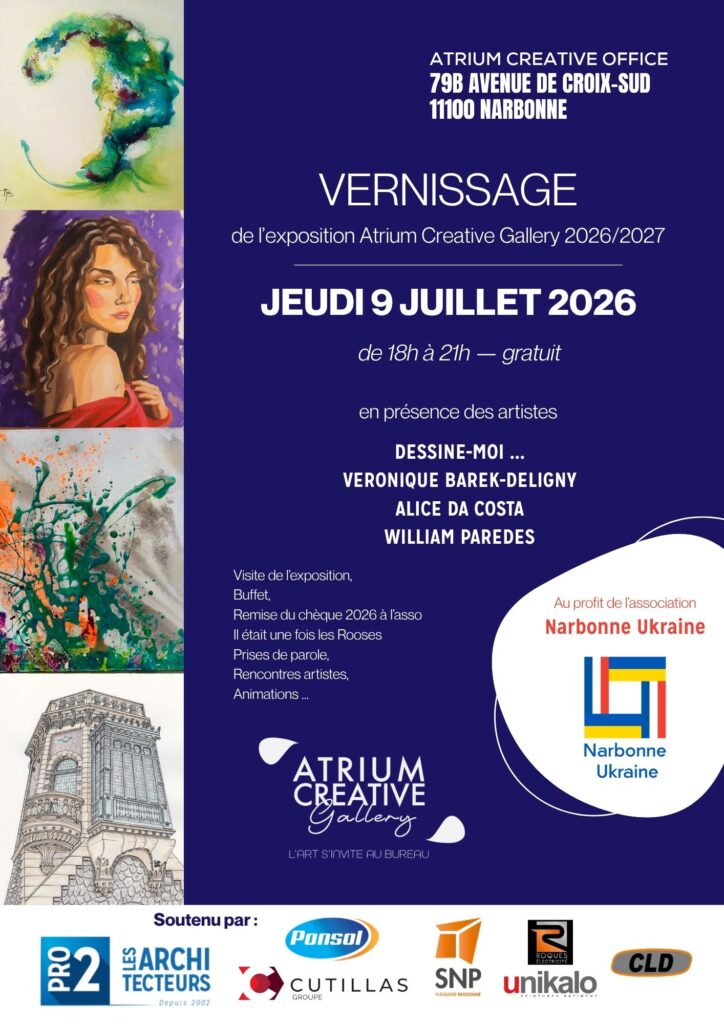 Affiche exposition Atrium Creative Gallery